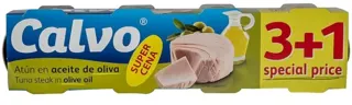 TUNA U MASLINOVOM ULJU CALVO 4X80GR