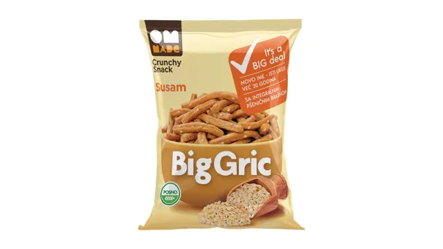 Integralni stap. Big Gric susam 70g Milka