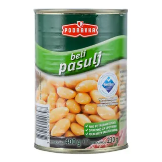 BELI PASULJ KONZERVA 400gr PODRAVKA