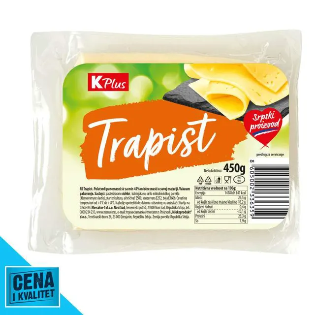 SIR TRAPIST 450G K PLUS K PLUS