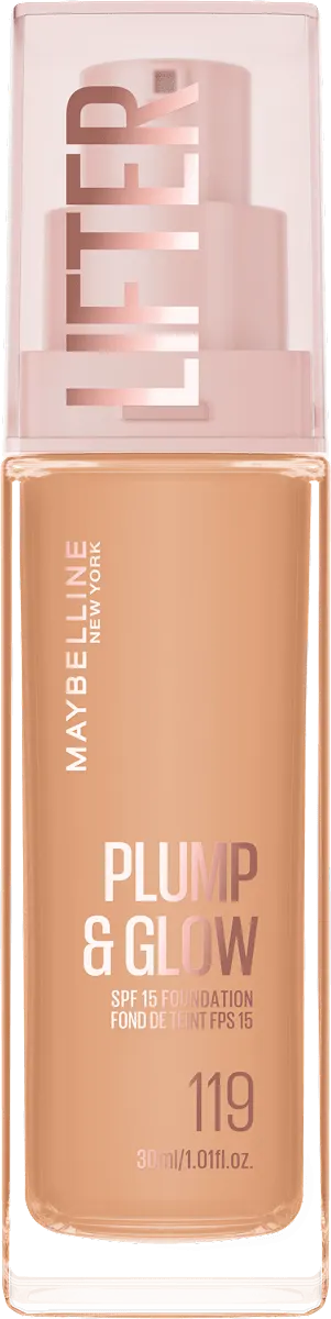 MAYBELLINE PLUMP&GLOW tečni puder 119 MAYBELLINE NEW YORK