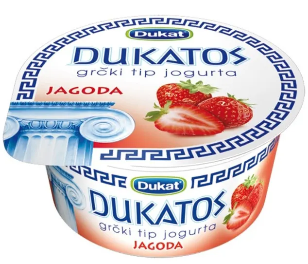 Dukatos jogurt na grcki nacin jagoda 150 g DUKAT