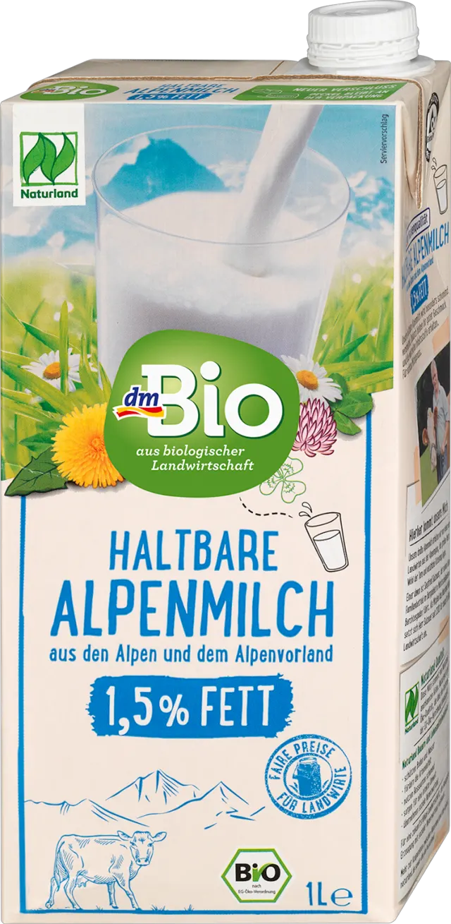 dmBio dugotr. alpsko org. mleko 1,5% 1l dmBio
