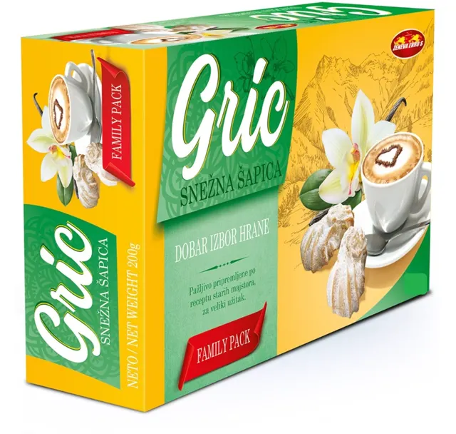 KEKS GRIC SNEZNA SAPICA 180gr ZENEVA EVRO S ZENEVA EVRO S PREDUZECE ZA PROIZ