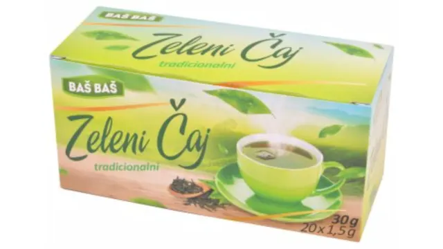 ČAJ ZELENI BAŠ BAŠ 30G BAS BAS