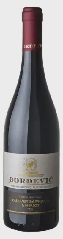 Đorđević vino crveno cabernet-merlot 750 ml