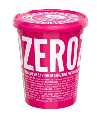Svezi sir 1%mm Zero Mlekara Sabac 400g