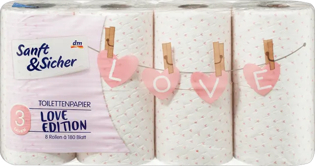 S&S toalet papir 3-sl. 8/1 Sanft&Sicher