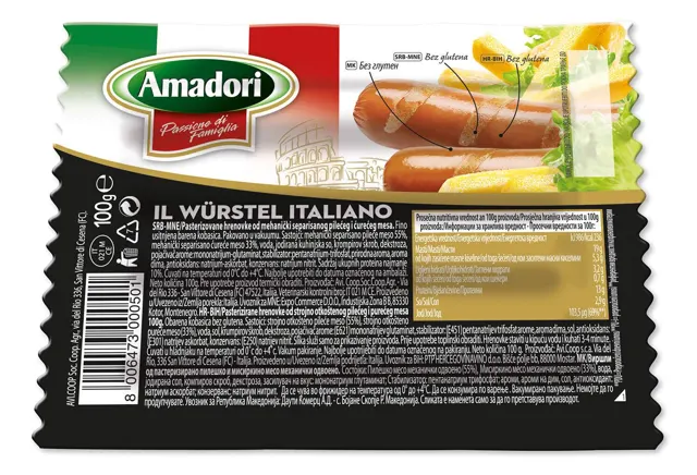 PILEĆI HOT DOG 100GR AMADORI AMADORI