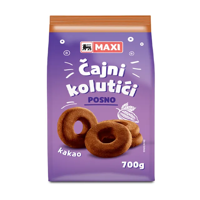 Cajni kolutici kakao Maxi 700g Maxi