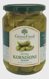 KORNIŠON EXTRA DELIKATES 3-6 670G GREENFOOD GREENFOOD