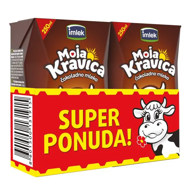 Coko mleko Kravica 1% 2x0.25lTB 0,25 l Moja kravica