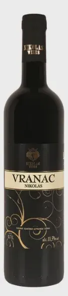 Vino crveno Vranac Nikolas Wines 1l Nikolas Wines