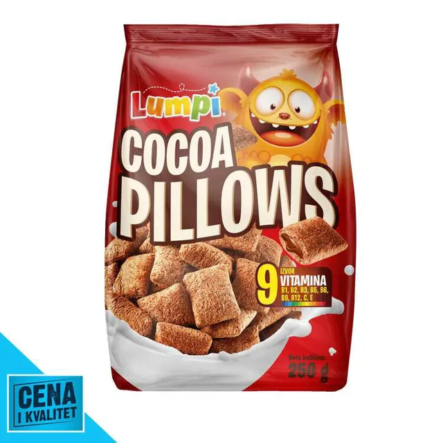 PAHULJICE COCOA PILLOWS 250G LUMPI LUMPI