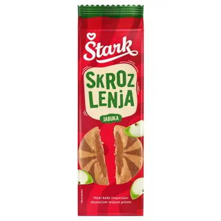 Keks Skroz Lenja jabuka Stark 135g