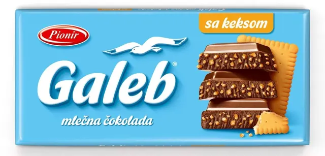 COKOLADA GALEB MLECNI KREMM I KEKS 100gr GALEB