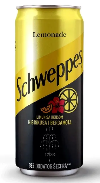 SCHWEPPES LEMONADE0.33L CAN