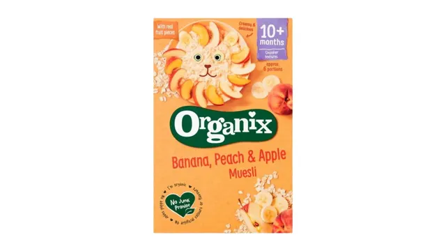 Organix musli ban/breskva/jab 10m+ 200g Organix