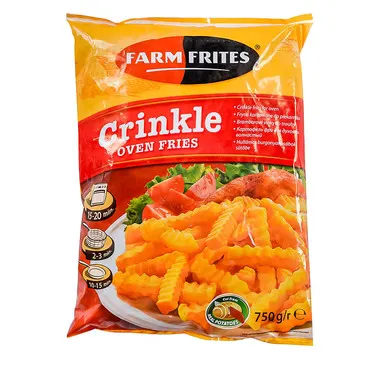 POMFRIT FF OVENS CRINKLES 750g FARM FRITES