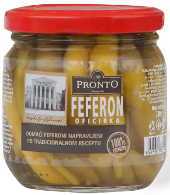 Feferona oficirka Pronto 210g Pronto