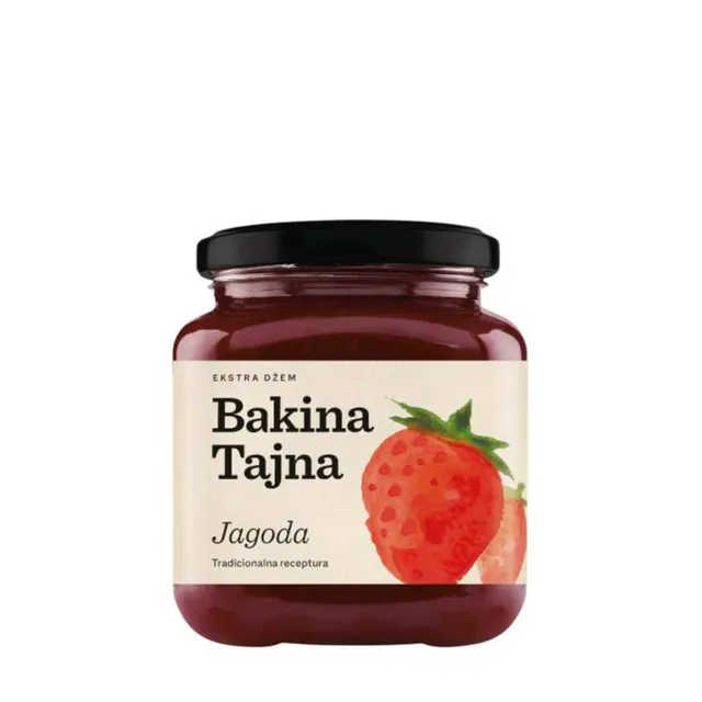 Ekstra dzem jagoda BT 375g Bakina tajna