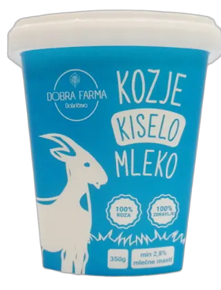 KISELO MLEKO KOZIJE 350GR DOBRA FARMA