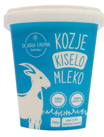 KISELO MLEKO KOZIJE 350GR DOBRA FARMA DOBRA FARMA