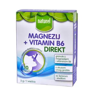 NATUREL MAGNEZIJUM 375+VIT B6 DIREKT 30G