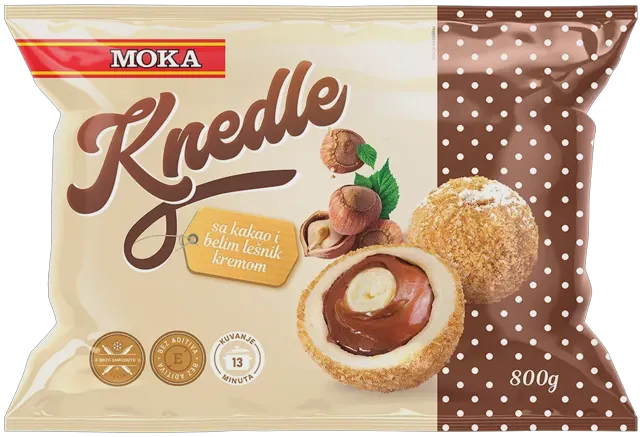 SMRZNUTE KNEDLE SA KAKAOM I BELIM KREMOM 800G MOKA MOKA