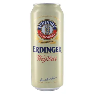 Pivo belo Erdinger limenka 0.5l