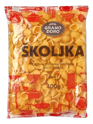 TESTENINA ŠKOLJKA 400G GRANO DORO