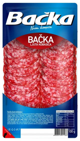 KOBASICA LJUTA SLAJS BAČKA 100G