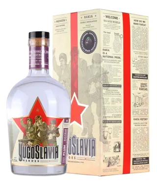 Rakija Yugoslavia heroes sljiva box 0,7l