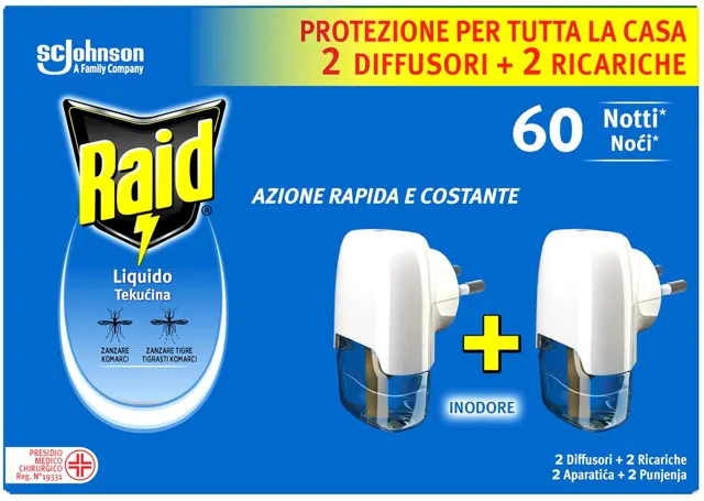 RAID EL. AP ZA KOMARACE SA TECNOSCU DUO 21+21ml RAID