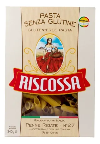 TESTO PENNE RIGATE GLUTEN FREE 340gr RISCOSSA