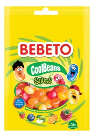 Bombone BEBETO coolbeans sour mix 60g 18
