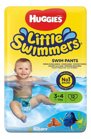 PELENE HUGGIES ZA KUPANJE 12KOM VEL -4 (7-15KG)