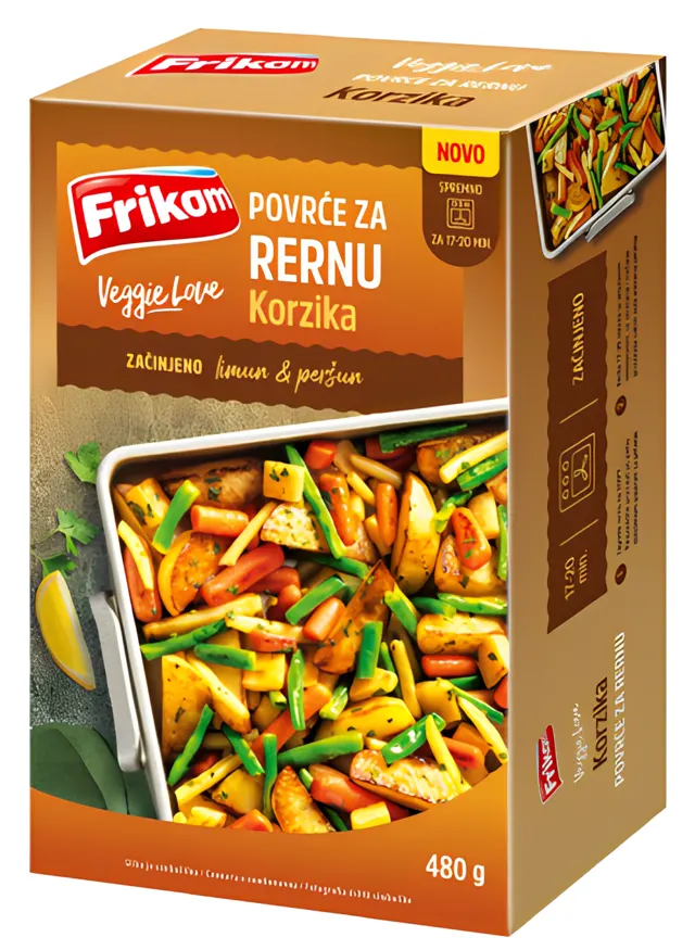 SMRZNUTO POVRĆE FRIKOM KORZIKA VEGGIE LOVE 480G FRIKOM