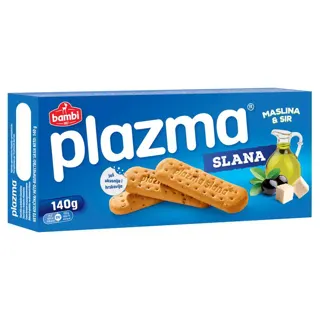 KEKS PLAZMA SLANA MASLINA I SIR 140gr BAMBI