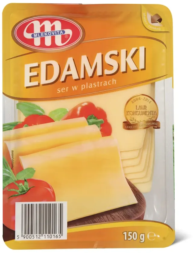 Sir Edam Mlekovita slice 150g Mlekovita