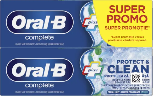 Pasta Compl.Protect&Clean Oral B 2x75ml Oral-B