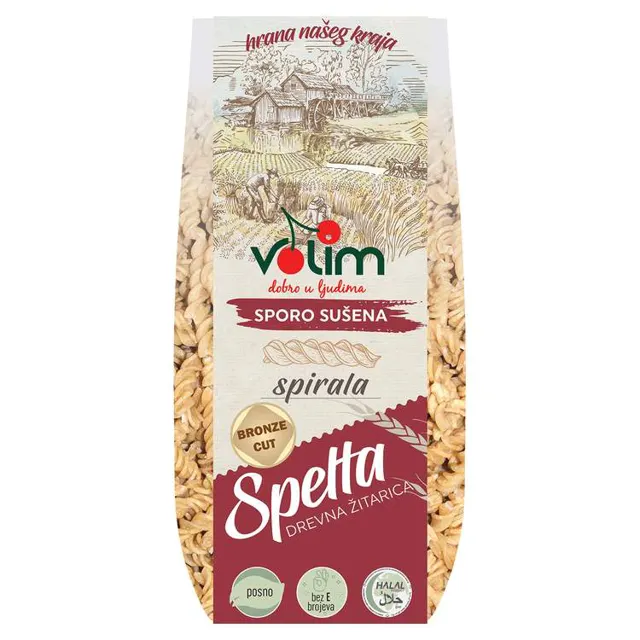 Spelta spirala testenina 250g #20 Volim VOLIM