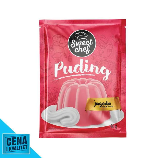 PUDING JAGODA 40G SWEET CHEF SWEET CHEF