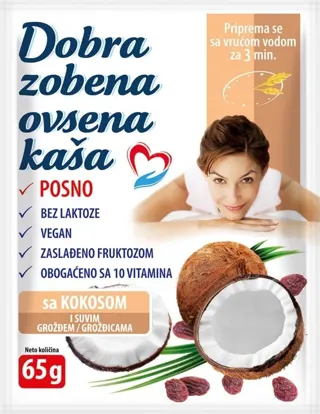 DOBRA OVSENA KASA 50g KOKOS I S.GROZDJE