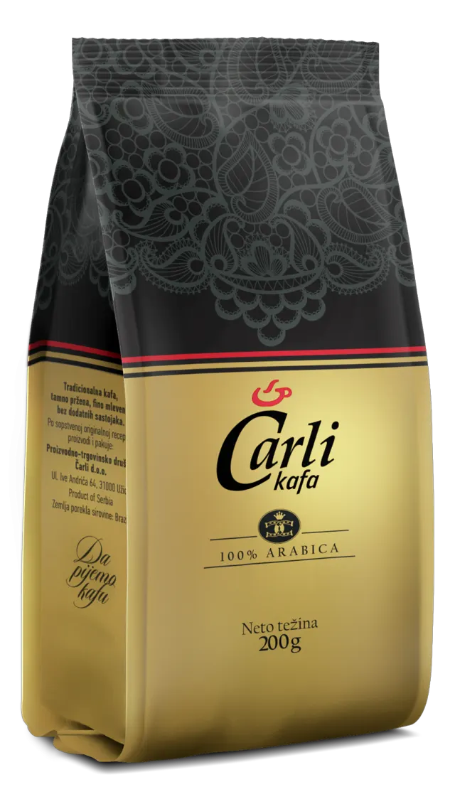 MLEVENA KAFA CARLI 100% ARABICA 200G CARLI