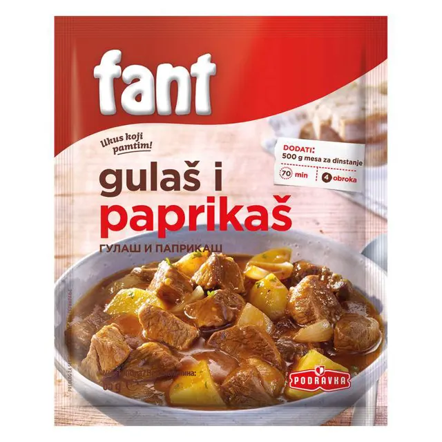zacin fant za gulas I paprikas 65g podravka PODRAVKA