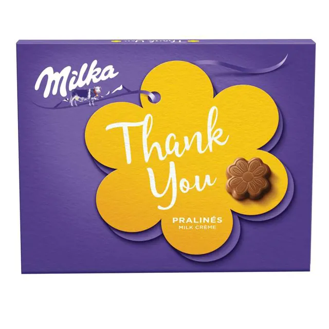 PRALINE MILKA THANK YOU FLOWER MILK 110gr MILKA
