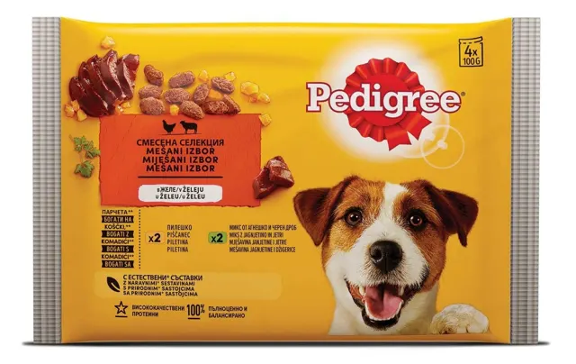 HRANA ZA PSE PIL I JAG 4X100G PEDIG PEDIGREE