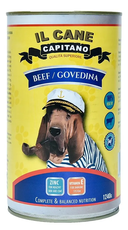 HRANA ZA PSE GOVEDINA 1240GR IL CANE CAPITANO IL CAPITANO