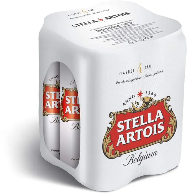 PIVO STELLA ARTOIS 0.5L LIM 4-PACK